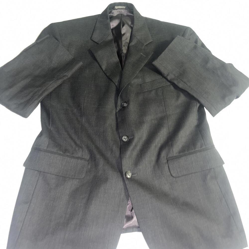 Stafford 100% WOOL RN: 93677 Blazer Men's Size 40 Short Blazer Suit Jacket - Picture 2 of 9